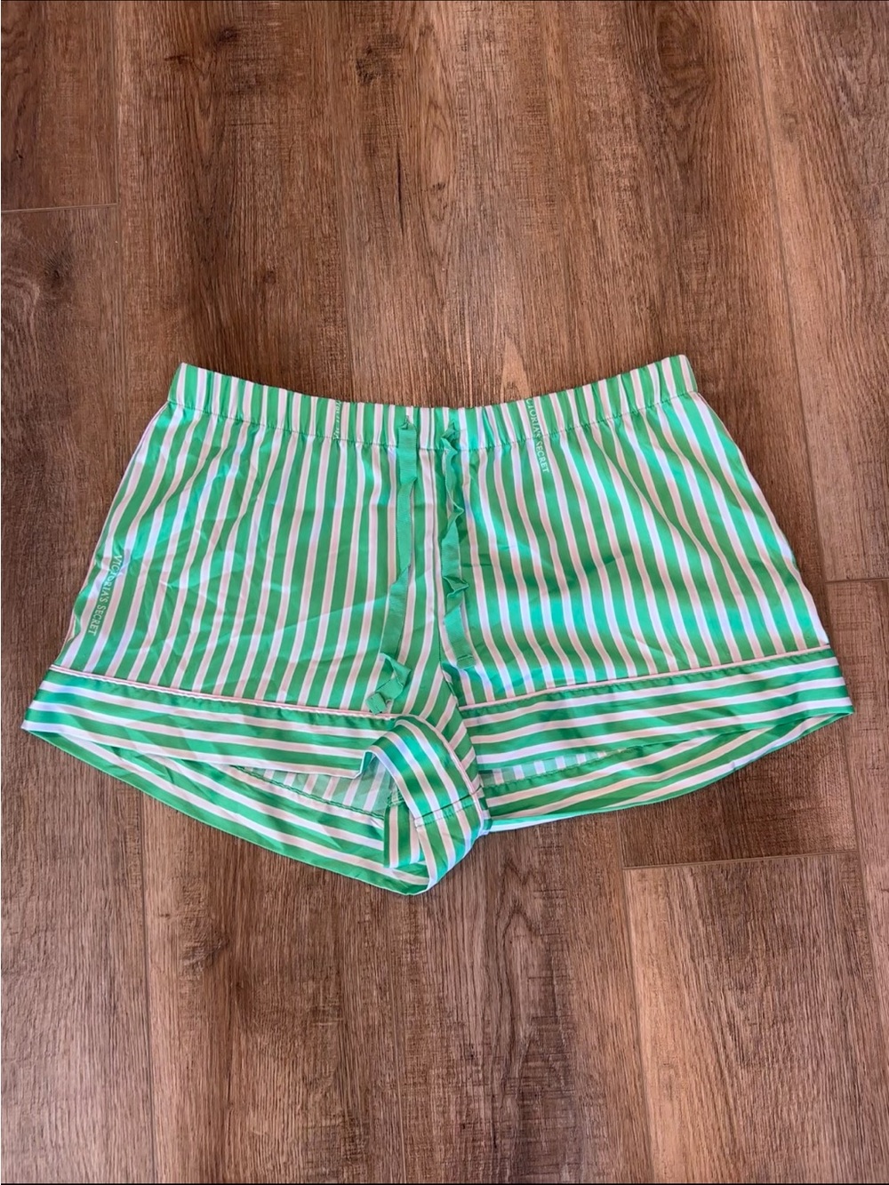 Victoria's Secret Striped Satin Shorts